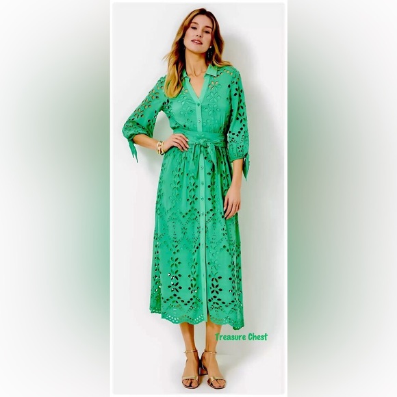 Lilly Pulitzer Amrita Eyelet Dress🔥RARE 🔥New - Picture 3 of 12